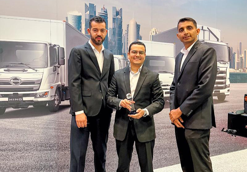 Milaha wins &ldquo;Hino Sales Achievement Award&rdquo; in recognition to its commitment and distinguished services in Middle East