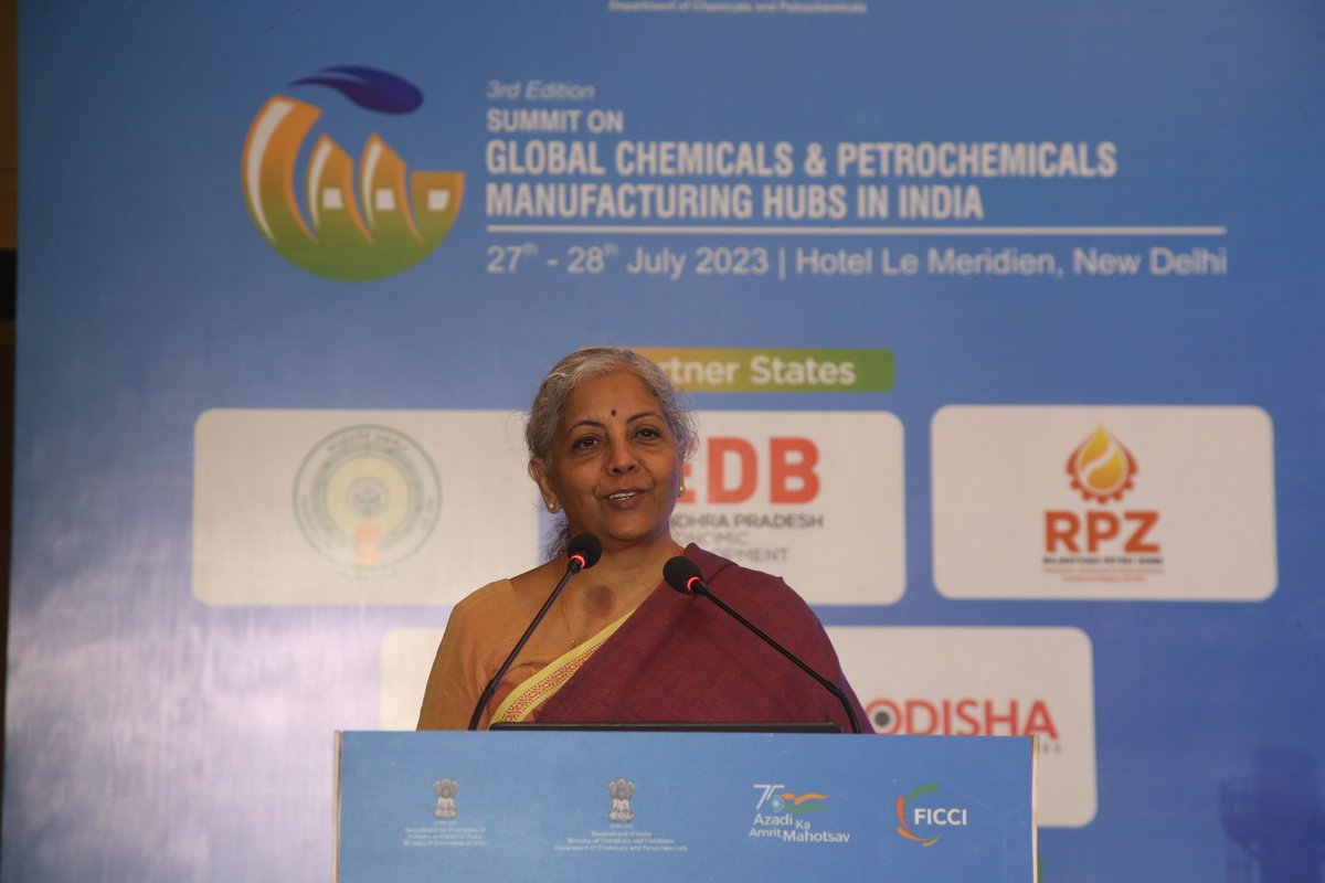 India will consider PLI Scheme for chemicals and petrochemicals : FM Nirmala Sitharaman