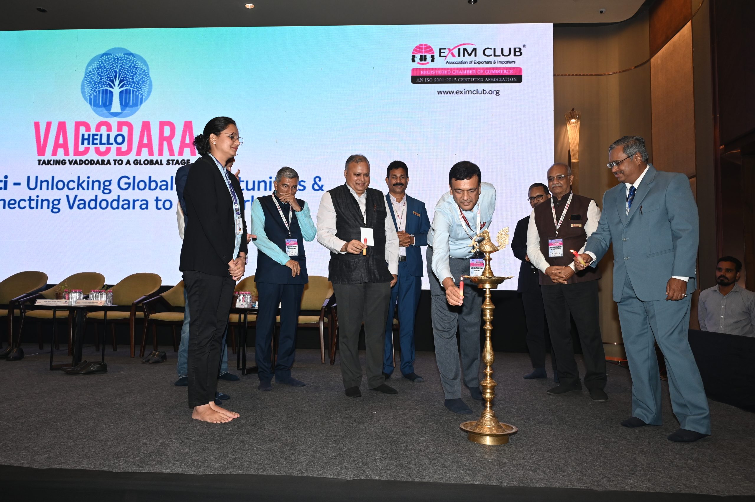 Event banner of Gatishakti: Unlocking Global Opportunities and Connecting Vadodara to the World.