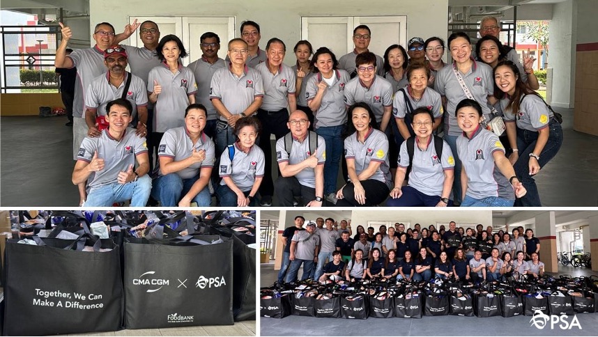 PSA Singapore and CMA CGM join hands to make a difference for local communities