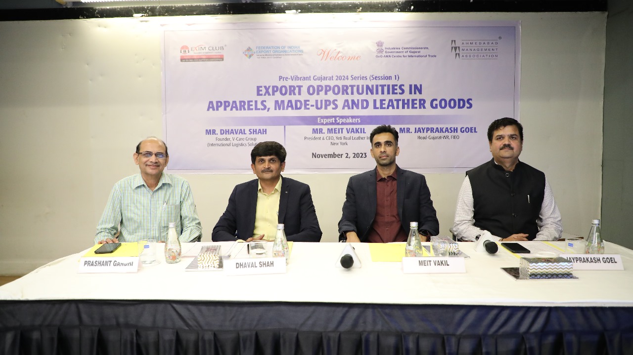 Successful First Session of Pre-Vibrant Gujarat 2024 Series at AMA-Ahmeabad: