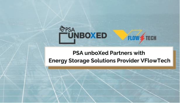 PSA unboXed Partners with Energy Storage Solutions Provider VFlowTech