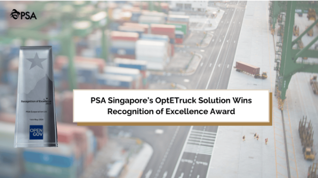 PSA Singapore&rsquo;s OptETruck Solution wins Recognition of Excellence Award