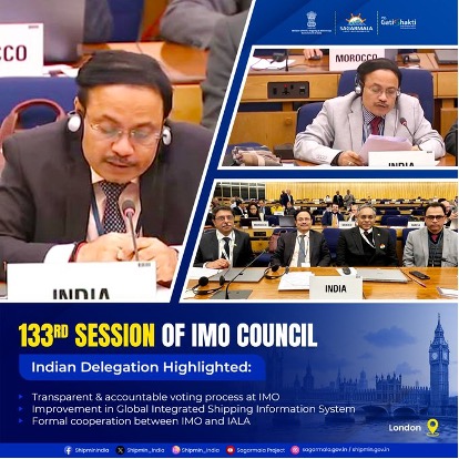 Shipping Secretary, DG Shipping participates at the 133rd IMO Council Meeting