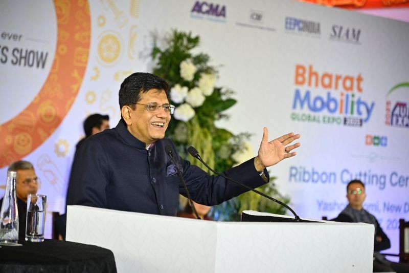 Goyal said at the Bharat Mobility Global Expo 2025 Components Show.&nbsp;