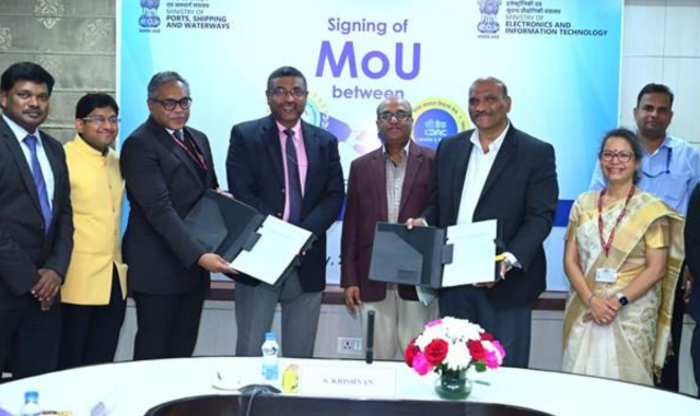 DG Shipping & Centre for Development of Advanced Computing sign umbrella MoU to drive Maritime Innovation