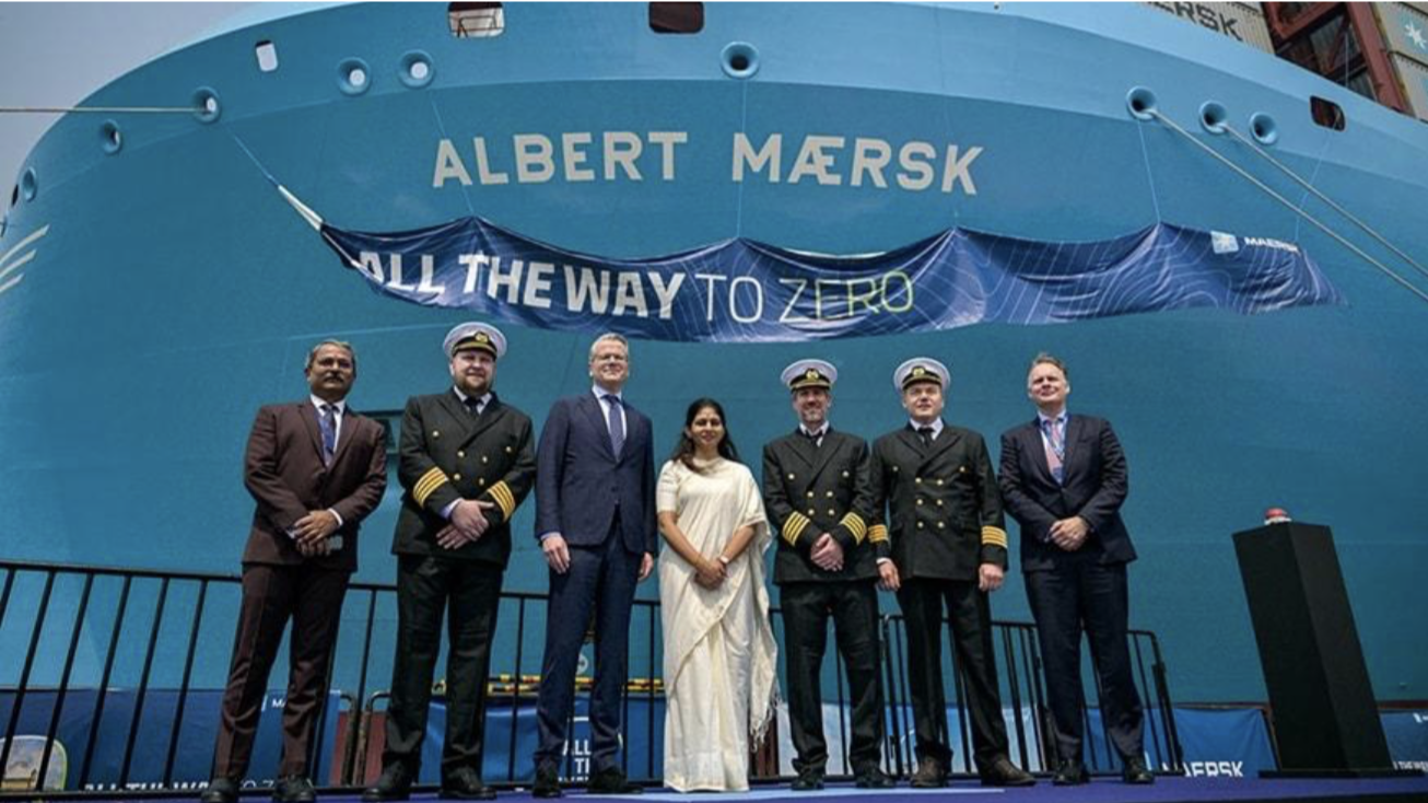 Maersk names its 11th dual-fuel Methanol vessel &lsquo;Albert Maersk&rsquo; in Mumbai