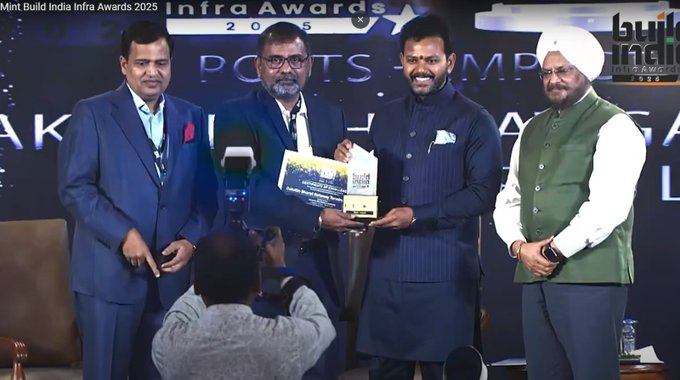 Dakshin Bharat Gateway Terminal wins &ldquo;The Ports &ndash; Impact&rdquo; Award at Build India Infra Awards 2025