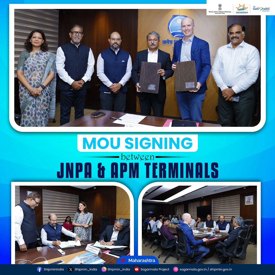 GTI signs MoU with JNPA & VPPL to launch Skill Development Programme