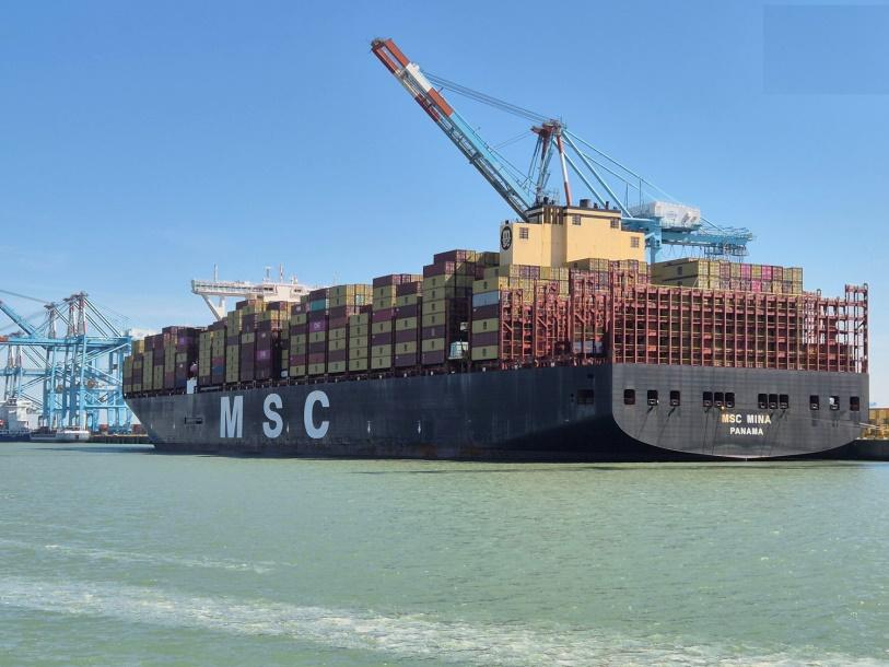 New depth record in Zeebrugge: MSC Mina with 16.40 meters draft