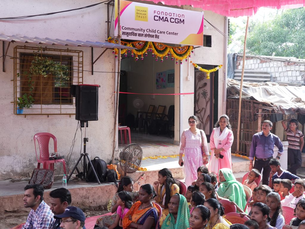 The CMA CGM Foundation and Salaam Baalak Trust open a fifth educational childcare center in Mumbai