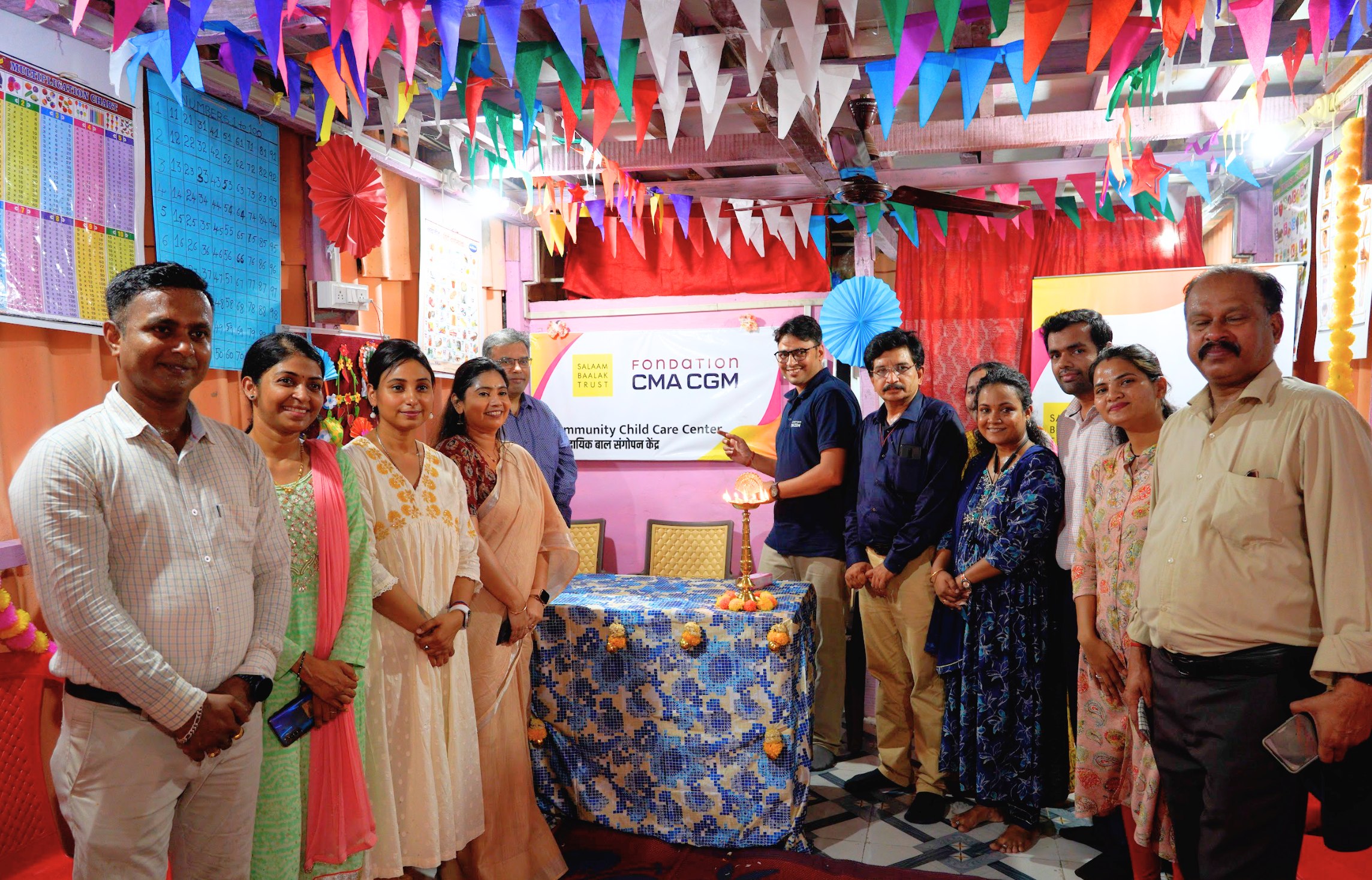 The CMA CGM Foundation and Salaam Baalak Trust open a fifth educational childcare center in Mumbai