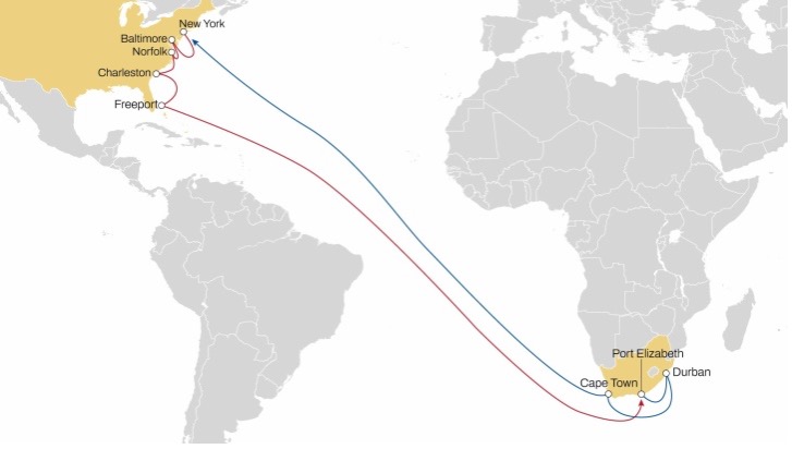 MSC launches enhanced Standalone Direct Service from South Africa to USA