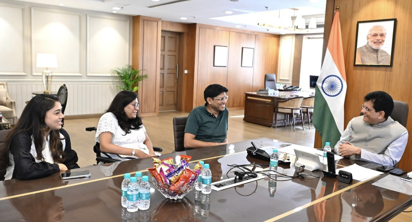 Make India a global hub for eyewear manufacturing and exports: Piyush Goyal to Lenskart CEO