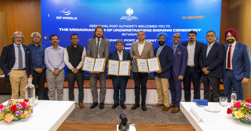 DP WORLD, DEENDAYAL PORT AUTHORITY AND NEVOMO SIGN MOU TO EXPLORE AUTONOMOUS MAGNETIC RAIL FREIGHT MOVEMENT IN INDIA