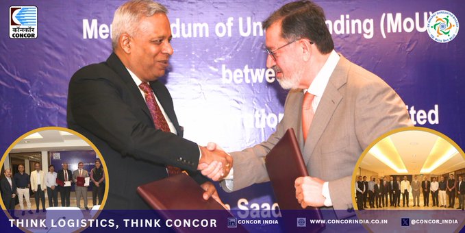 CONCOR & RHS sign MoU to explore opportunities in the overseas shipping and logistics sector