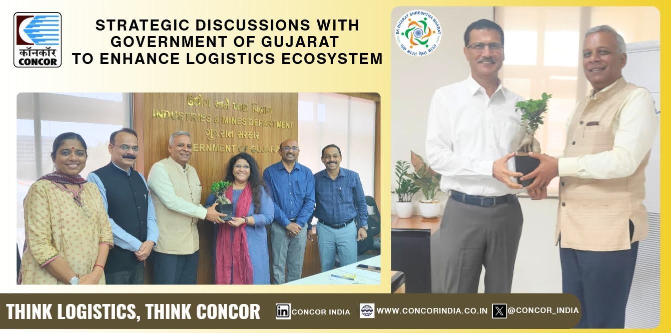 CONCOR to support Gujarat&rsquo;s industrial growth through seamless supply chain solutions